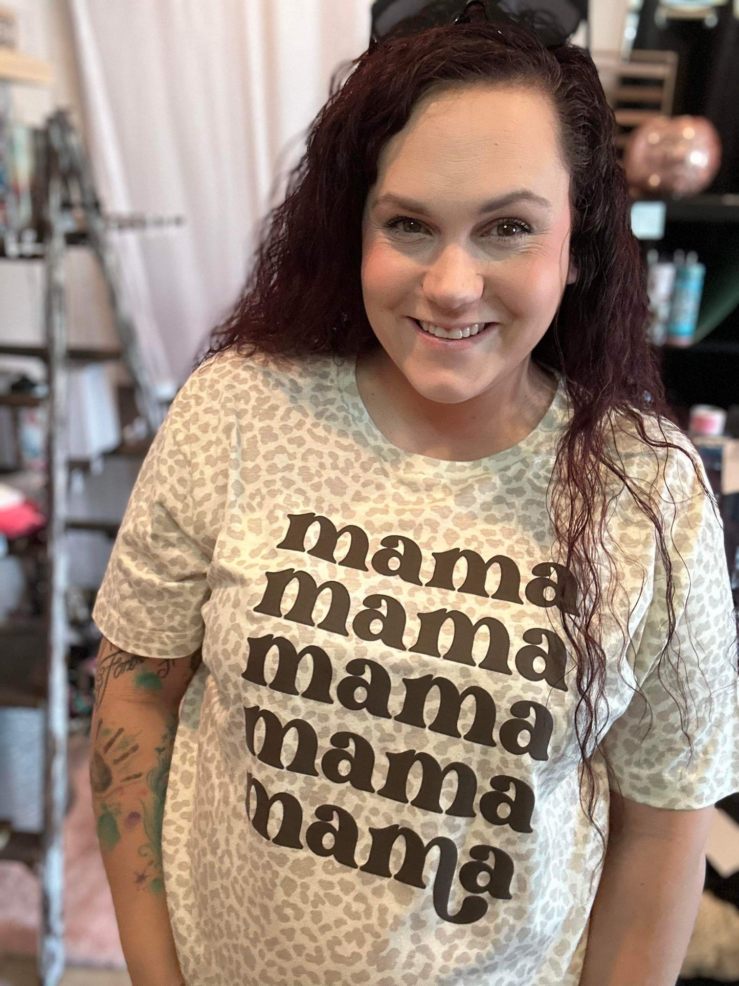 Mama Stacked On Leopard