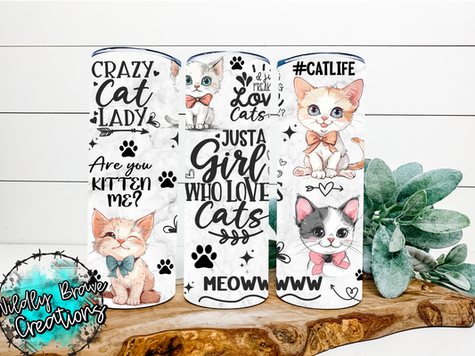 Just a Girl Who Loves Cats Drinkware