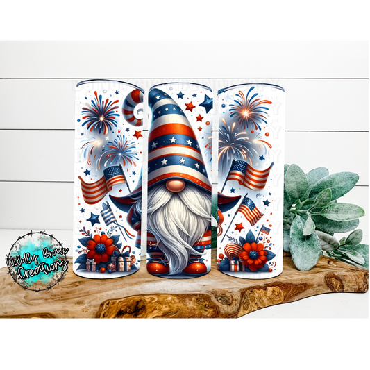 American Gnome Tumbler or Beer Can Cooler